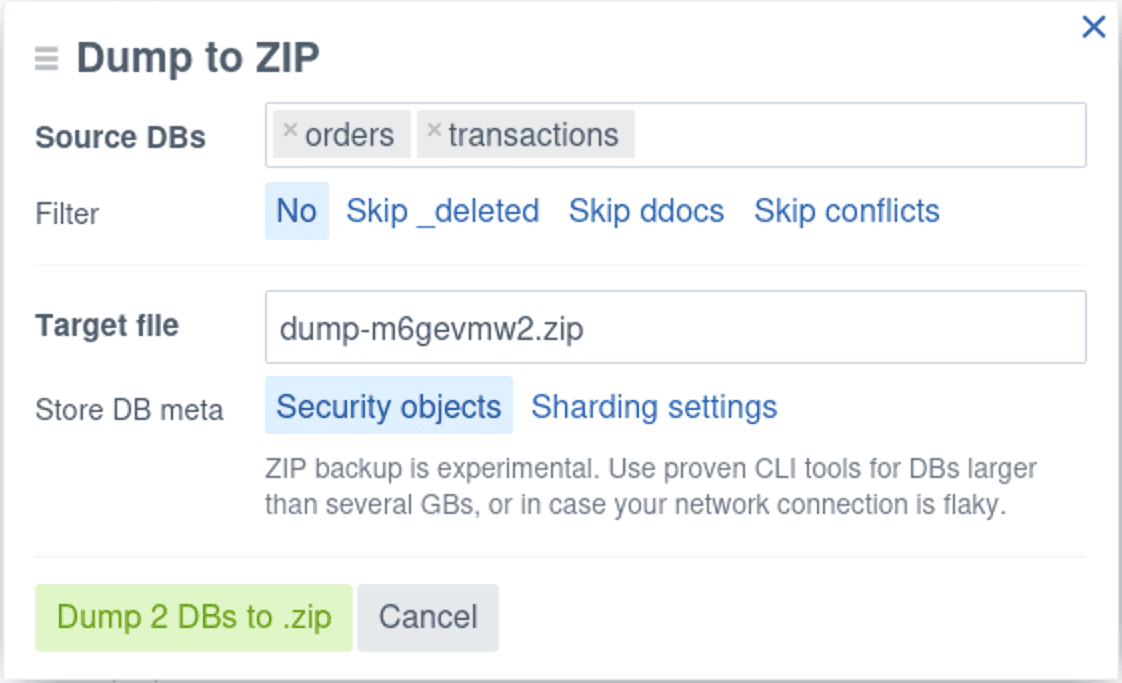 Zip functionality